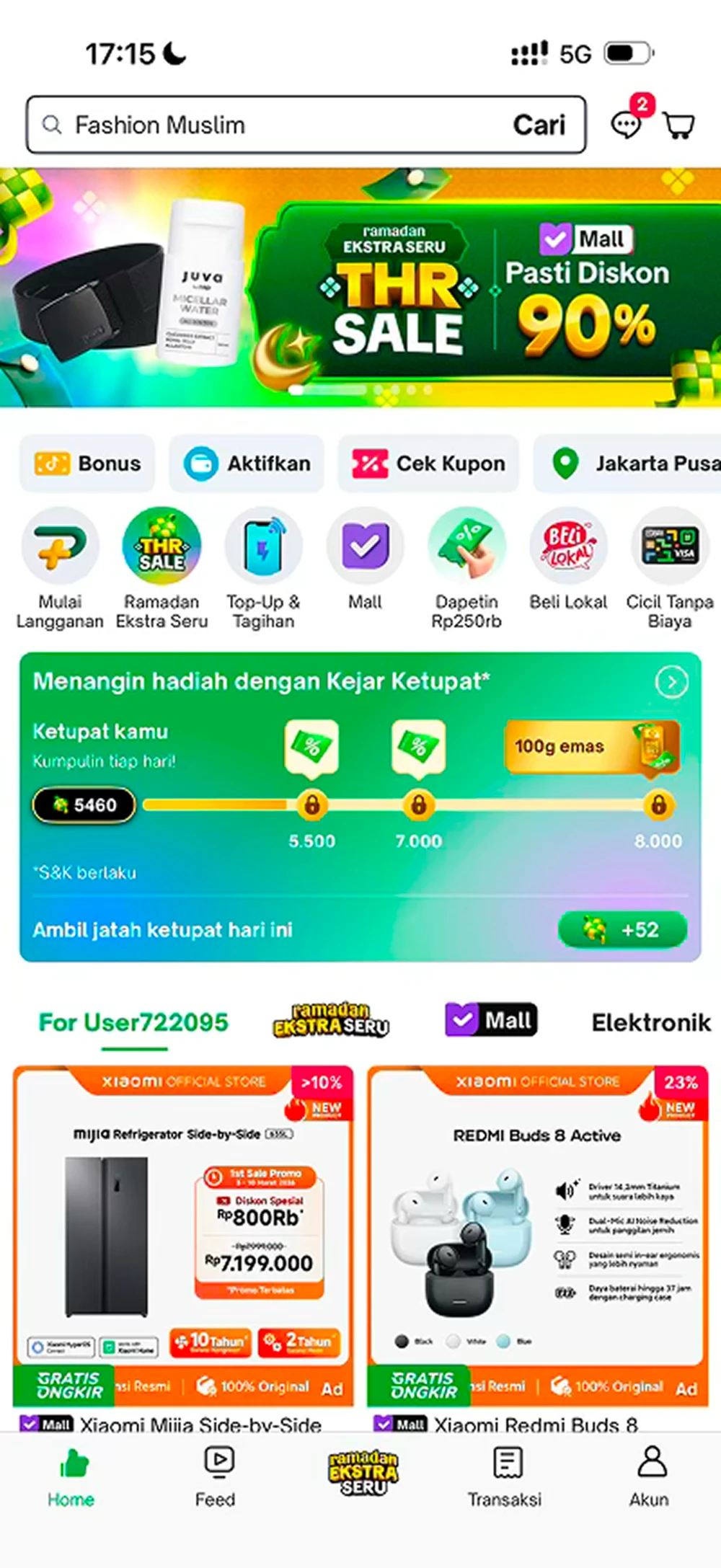Tokopedia 首页截图